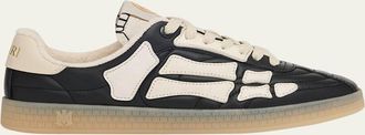 Amiri Mens Pacific Football Leather & Suede Low-Top Sneakers