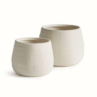 Napa Home & Garden Selma Pots Set Of 2 in White at Nordstrom