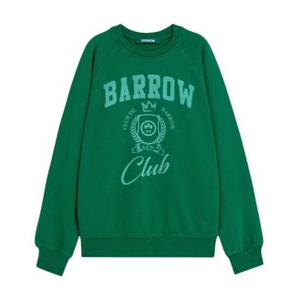 Barrow Barrow, Hoodies & sweatvesten, Heren, Groen, XS, Katoen, Sweatshirt