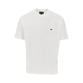 Emporio Armani Lyocell and cotton blend T-shirt with logo Man XXL