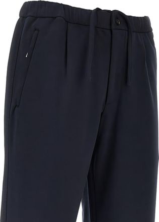 Emporio Armani Cotton Blend Trousers - Navy