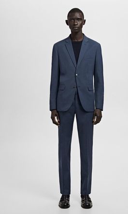 Mango Pantaloni completo Par&iacute;s super slim-fit blu inchiostro - Uomo - 42 - MANGO MAN