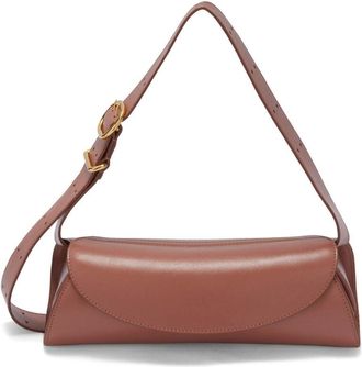 Jil Sander small Cannolo shoulder bag - women - Calf Leather - One Size - Brown
