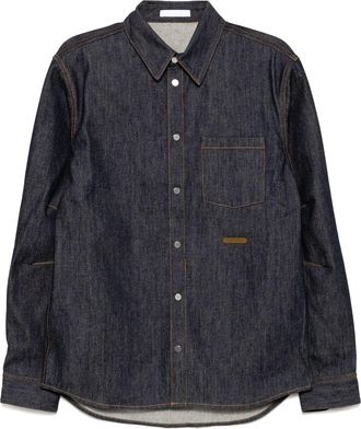 Helmut Lang Camicia Curved Classic denim - Blu