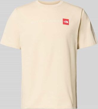 The North Face Regular Fit T-Shirt mit Logo-Print in Offwhite, Gr&ouml;&szlig;e XXL