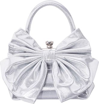 Nina Sienna Top Handle Bag in Silver at Nordstrom