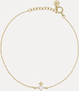 Vivienne Westwood Valentine&acirc;s Gold Heart Bracelet 9k Gold Women