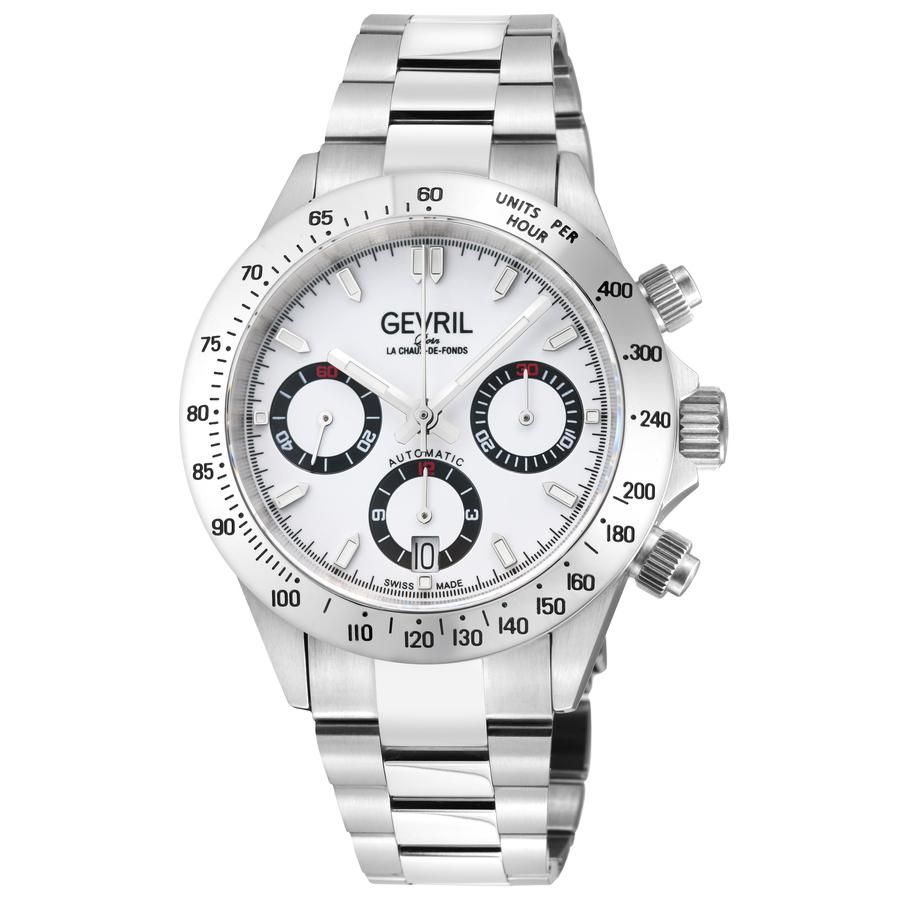 NWT Duxot Atlantica Chronograph Quartz White Dial Men\'s Watch Duxot x Islander Atlantica Electronic Dive Watch with White  main image 3