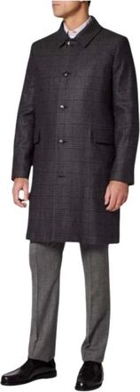 Paul Smith Abrigo Pr&iacute;ncipe de Gales de Solapa - Coats - Hombre - Gris - XL