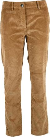 Mason's Beige Stretch Cotton-Blend Corduroy Pants