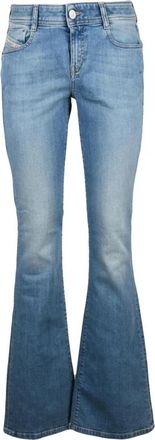 Diesel 1969 D-Ebbey Jeans - Dames - Flared Jeans - Blauw - W28 - Katoen - Jeans