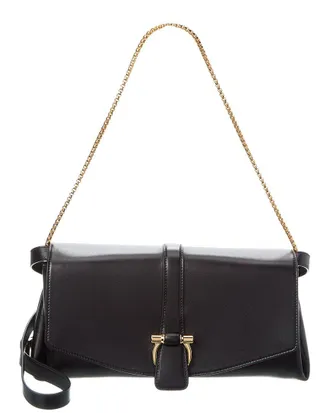 Ferragamo Ferragamo Front Flap Medium Leather Shoulder Bag