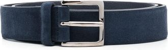 Orciani buckle-fastening suede belt - men - Calf Leather - 95 - Blue