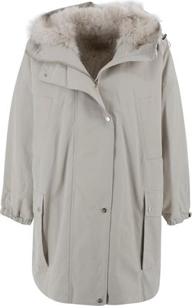 Max Mara Faux Fur Parka