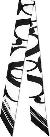 Sif Jakobs Jewellery Silk Scarf Long in Black And White at Nordstrom