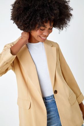 Roman Single Breasted Button Blazer