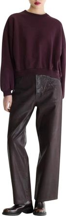 Bellerose Fancy Sweatshirt - Dames - Sweatshirts - Paars - S - Katoen - Hoodies & sweatvesten