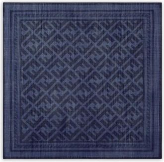 Fendi Pocket Scarves, male, Blue, Size: ONE SIZE Foulard Abisso