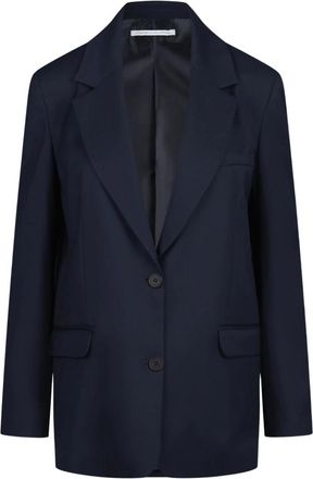 Mar De Margaritas Oversized Technische Blazer - Dames - Blazers - Blauw - M - Polyester - Jassen