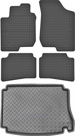 OEM Hyundai I30 I Hatchback De 2007-2012 Set - Alfombrillas De Goma Para Coche + Alfombrilla Para Maletero