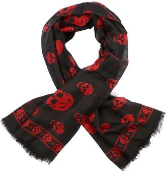 Alexander McQueen Alexander Mcqueen Skull Silk Scarf (Authentic Pre-Loved)