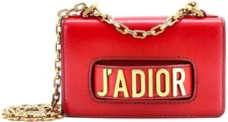 Dior Red Sheep Leather JAdior Flap Bag Mini (Authentic Pre-Loved)