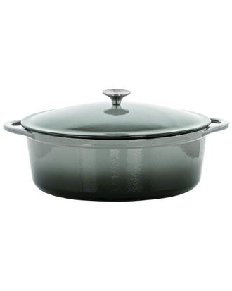 MegaChef 7Qt Oval Enameled Cast Iron Casserole