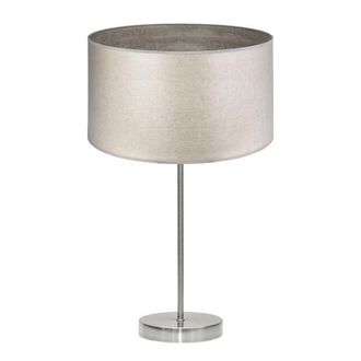 Fabrilamp Sobremesa Alto Tania 1xe27 Niquel/madera Gris 62x30x30 Cm