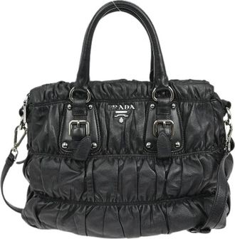 Prada Pre-owned Handbags, female, Black, Size: ONE SIZE Pre-owned Vintage Handbag