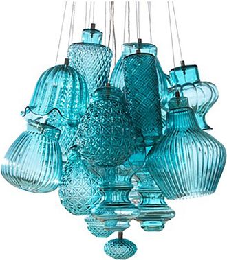 Karman CERAUNAVOLTA suspension lamp, tiffany