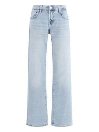 7 For All Mankind Jeans met vijf zakken en riemlus - Blauw