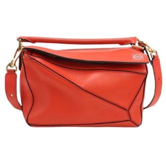 Loewe Pre-owned Handbag - Dames - Vintage Handtas - Rood - ONE Size - Leer - Vintage