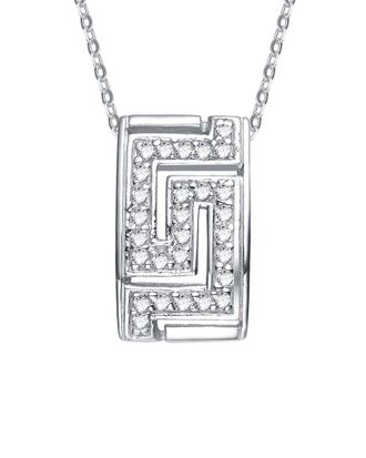 Genevive Silver Cz Pendant