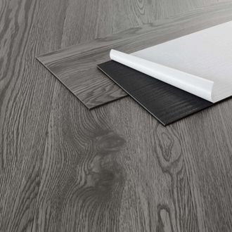 ML Design Suelo Vin&iacute;lico Adhesivo De Pvc 4,46 M&sup2; Color Roble Gris Grosor 2mm Planchas De Vinilo Autoadhesivas 91,5x15,3cm 32x L&aacute;minas Aspecto Madera Antidesliza