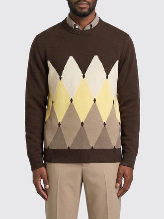 Ballantyne Maglia in cotone e cashmere a rombi