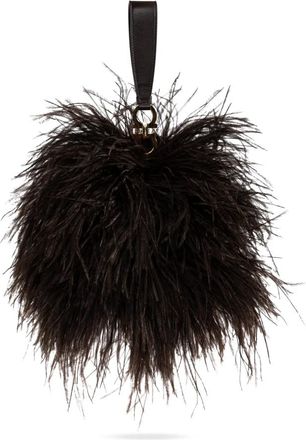 Ferragamo Mini Double Gancini Clutch - Dames - Clutches - Bruin - ONE Size - Leer - Tassen