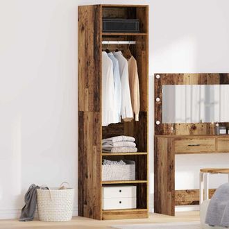 vidaXL Vidaxl - Guardaroba Con Lo Scaffale Legno Vecchio Legno Multistrato
