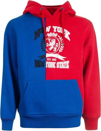 Tommy Hilfiger Surf the Web Red Crest Hoodie - Heren - Hoodies - Veelkleurig - S - Katoen - Hoodies & sweatvesten
