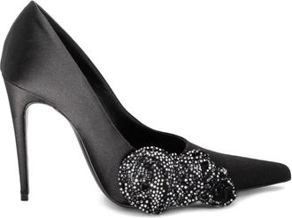 Magda Butrym crystal-embellished stiletto heeled pumps - Zwart