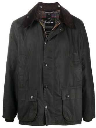 Barbour Bedale snap-fastening jacket - men - Polyester/Cotton/Cotton - 46 - Brown