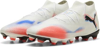 Puma Future 8 Pro voetbalschoenen voor heren, voor kunstgras (Wit, Zwart, Rood)