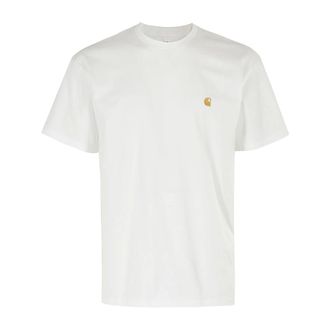 Carhartt Work in Progress Carhartt Wip, T-Shirts, male, White, Size: XL Chase T-Shirt