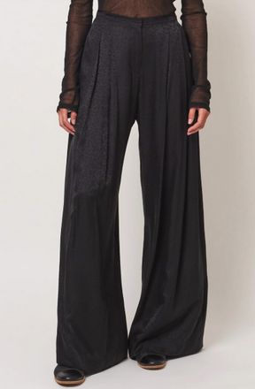 Raquel Allegra Trapeze Pants In Black