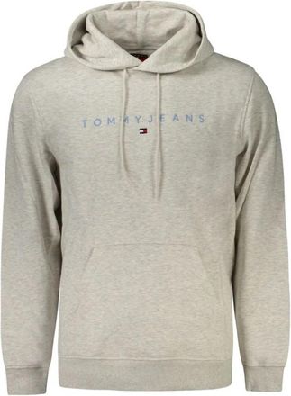 Tommy Hilfiger Grijze Katoenen Heren Hoodie - Heren - Hoodies - Grijs - S - Katoen - Hoodies & sweatvesten