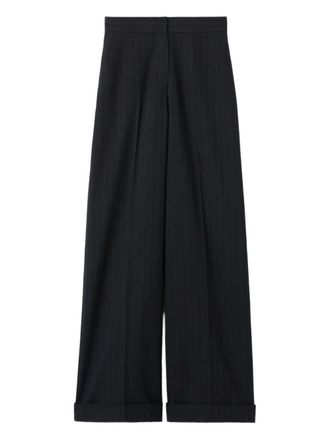 Claudie Pierlot pinstripe trousers - Blue