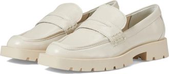 Dolce Vita Elias Loafer Womens Off White Leather Lug Sole Slip On Hawk2983