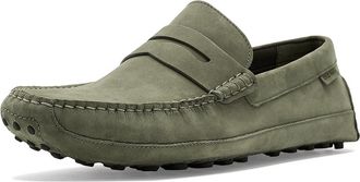 Cole Haan Davies Grand Penny Mens Flat Shoes Dusty Olive Nubuck/Gum : 11.5 D - Medium, Suede