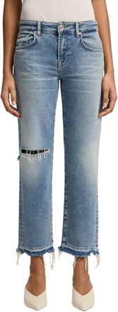 7 For All Mankind Shore Break Calie Straight Ankle Jean