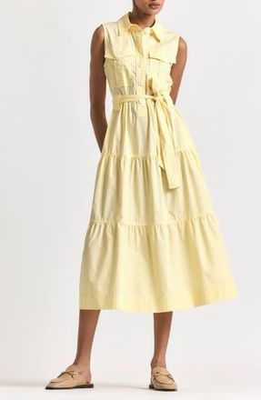 Derek Lam Florence Sleeveless Shirtdress in Buttercup at Nordstrom Rack, Size 12