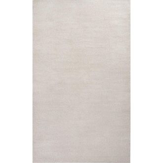 Jonathan Y Designs Haze Solid Low-Pile Area Rug in Cream at Nordstrom, Size 5Ft 0In X 5Ft 0In
